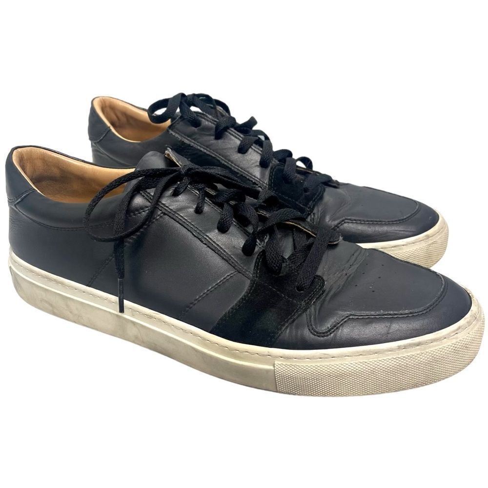 Great Brooklyn Men's Sneakers Shoes Size 13 Triple Black Made In Italy